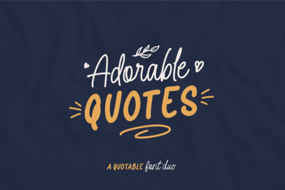 Adorable Quotes Duo Font