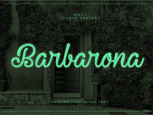 Barbarona Font: Elegant Script for Editorial Design