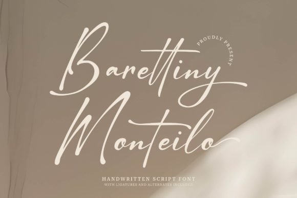Barettiny Monteilo: A Handwritten Font for Memorable Brand Content