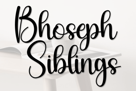 Bhoseph Siblings Font for Web Design