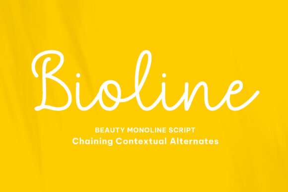 Bioline: A Beauty Line Script Font