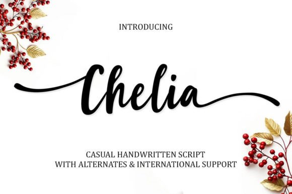 Chelia: A Handwritten Font for Warmth and Whimsy