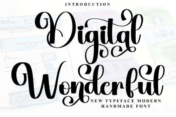Digital Wonderful: A Script Font for Beautiful Editorial Design