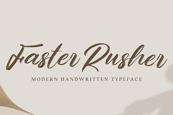 Faster Rusher: A Dynamic Script Font for Creative Makers
