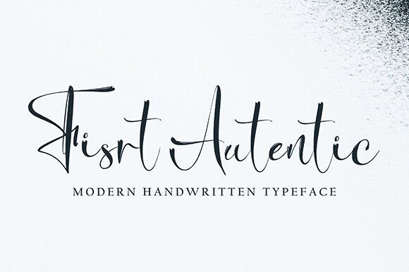 Fisrt Authentic: A Script Font for Editorial Sophistication
