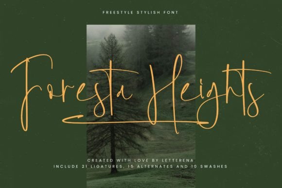 Foresta Heights Font Review: A Stylish Script for Creative Branding