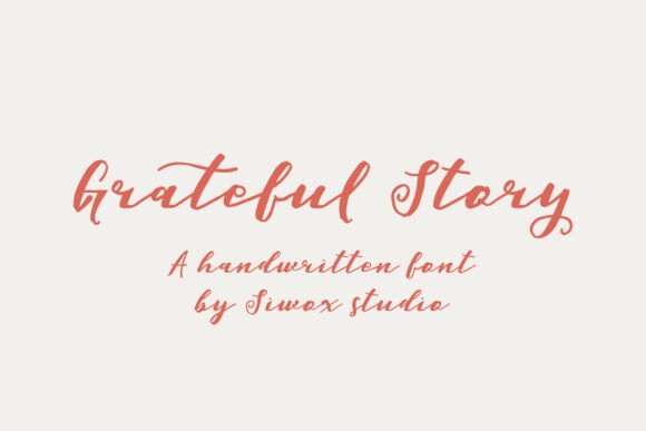 Grateful Story: A Script Font for Modern Web Design