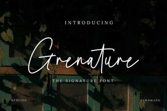 Grenature: A Stylish Script Font for Elegant Design