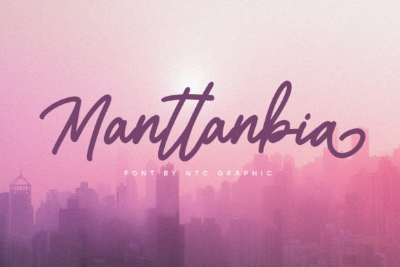 Manttanbia: A Script Font for Digital Design