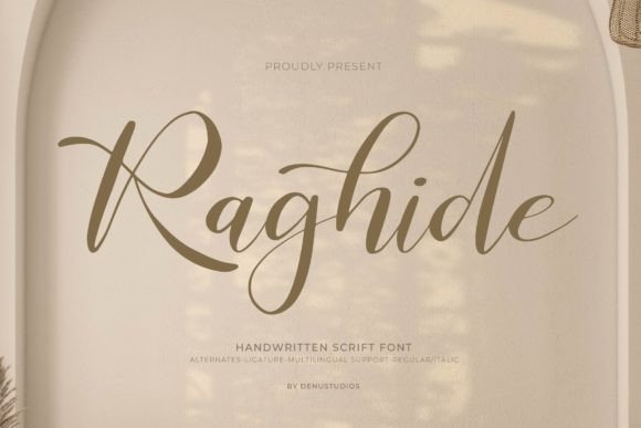 Raghide: A Handwritten Font for Business Branding