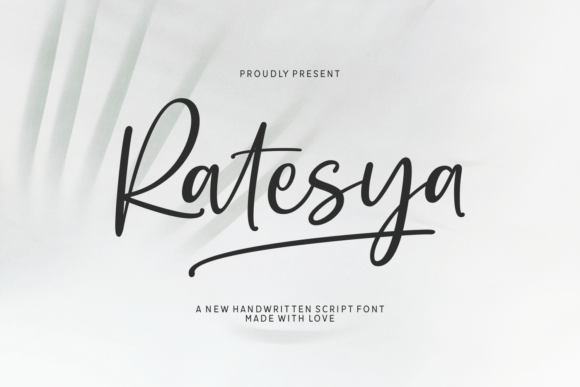 Ratesya: A Handwritten Script for Creative Projects
