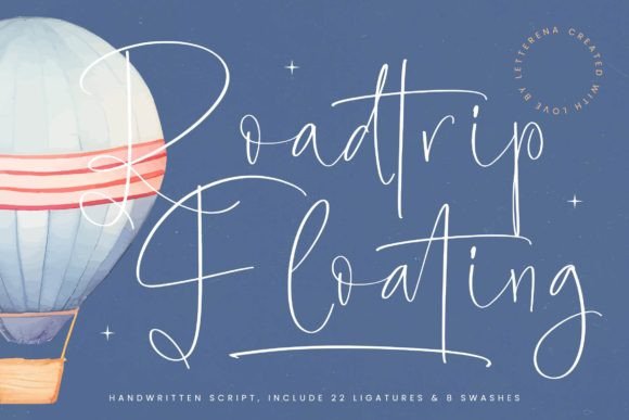 Roadtrip Floating Font for Web Design