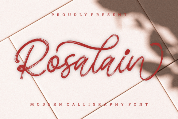 Rosalain: A Script Font for Editorial Elegance