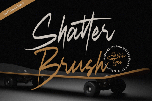Shatter Brush Font for Creative Projects