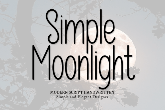 Simple Moonlight: A Handwritten Script Font That Elevates Branding Efforts