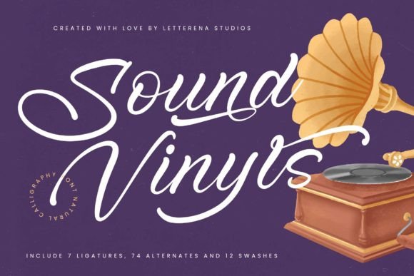 Sound Vinyls: A Luxurious Script Font for Business